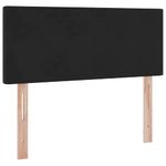 Casa si Gradina - Mobilier - Paturi si accesorii - Paturi - Pat cu saltea si LED cu saltea Negru 120 x 190 cm Catifea - Infinity.ro