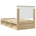 Casa si Gradina - Mobilier - Paturi si accesorii - Paturi - Cadru de pat cu headboard Sonoma 100 x 200 cm Lemn de pin masiv - Infinity.ro