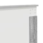 Casa si Gradina - Mobilier - Paturi si accesorii - Paturi - Cadru de pat cu headboard Gri Sonoma 135 x 190 cm Lemn compozit - Infinity.ro