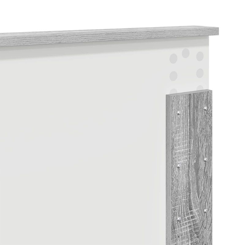 Casa si Gradina - Mobilier - Paturi si accesorii - Paturi - Cadru de pat cu headboard Gri Sonoma 135 x 190 cm Lemn compozit - Infinity.ro