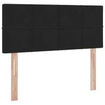 Casa si Gradina - Mobilier - Paturi si accesorii - Paturi - Pat cu saltea si LED cu saltea Negru 120 x 190 cm Catifea - Infinity.ro