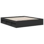 Casa si Gradina - Mobilier - Paturi si accesorii - Paturi - Cadru de pat cu headboard Negru 180 x 200 cm Lemn compozit - Infinity.ro