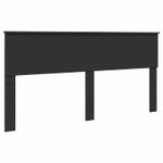 Casa si Gradina - Mobilier - Paturi si accesorii - Paturi - Cadru de pat cu headboard Negru 180 x 200 cm Lemn compozit - Infinity.ro