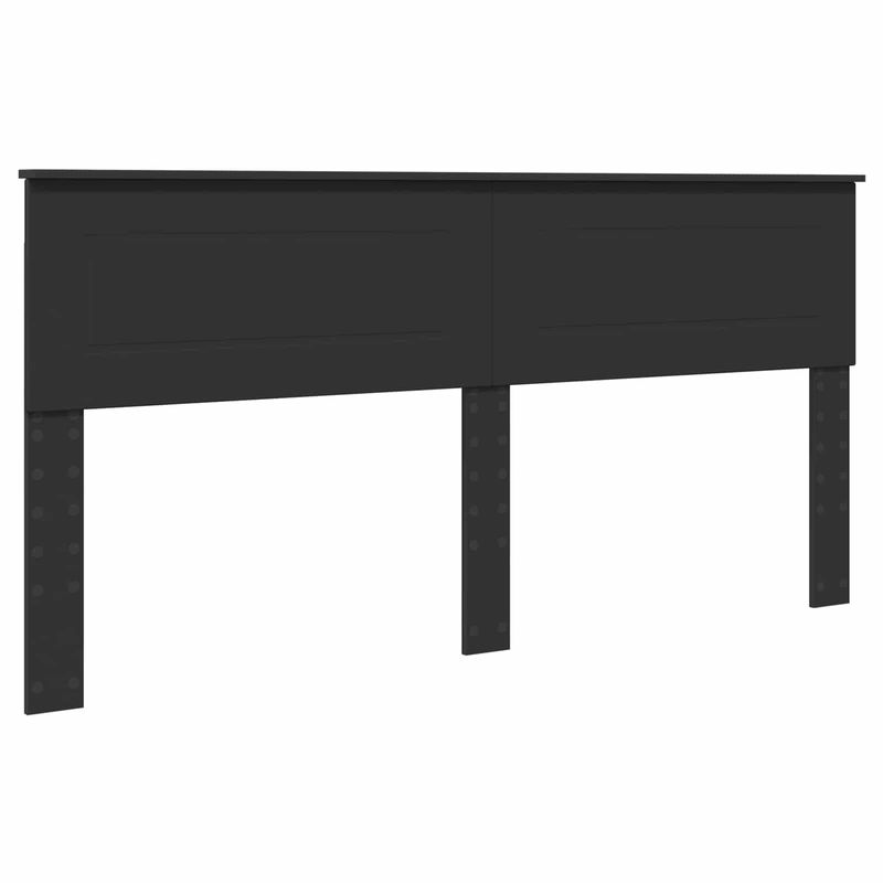 Casa si Gradina - Mobilier - Paturi si accesorii - Paturi - Cadru de pat cu headboard Negru 180 x 200 cm Lemn compozit - Infinity.ro