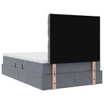 Casa si Gradina - Mobilier - Paturi si accesorii - Paturi - Pat cu saltea si LED cu saltea Gri inchis 120 x 190 cm Catifea - Infinity.ro