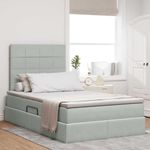 Casa si Gradina - Mobilier - Paturi si accesorii - Paturi - Pat cu lumini cu banda LED cu headboard cu depozitare Catifea - Infinity.ro