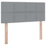 Casa si Gradina - Mobilier - Paturi si accesorii - Paturi - Pat cu saltea si LED Gri deschis 120 x 190 cm Poliester - Infinity.ro