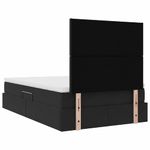 Casa si Gradina - Mobilier - Paturi si accesorii - Paturi - Pat cu saltea si LED cu saltea Negru 120 x 190 cm Catifea - Infinity.ro