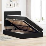 Casa si Gradina - Mobilier - Paturi si accesorii - Paturi - Pat cu saltea si LED cu saltea Negru 120 x 190 cm Catifea - Infinity.ro