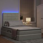Casa si Gradina - Mobilier - Paturi si accesorii - Paturi - Pat cu lumini cu banda LED cu headboard cu depozitare Catifea - Infinity.ro