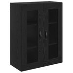 Casa si Gradina - Mobilier - Comode si corpuri - Corpuri bucatarie - Bufet Stejar Negru 69,5 x 34 x 180 cm Lemn compozit - Infinity.ro