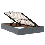Casa si Gradina - Mobilier - Paturi si accesorii - Paturi - Pat cu saltea si LED cu saltea Gri inchis 120 x 190 cm Catifea - Infinity.ro