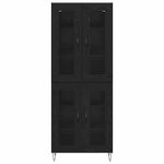 Casa si Gradina - Mobilier - Comode si corpuri - Corpuri bucatarie - Bufet Stejar Negru 69,5 x 34 x 180 cm Lemn compozit - Infinity.ro