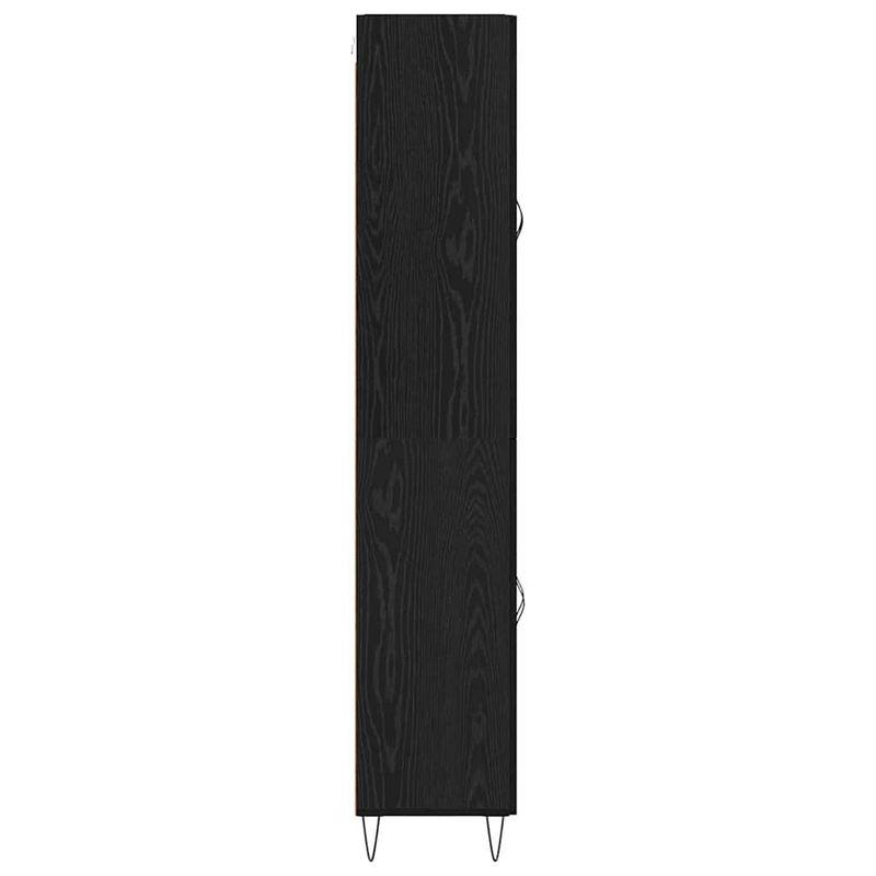 Casa si Gradina - Mobilier - Comode si corpuri - Corpuri bucatarie - Bufet Stejar Negru 69,5 x 34 x 180 cm Lemn compozit - Infinity.ro