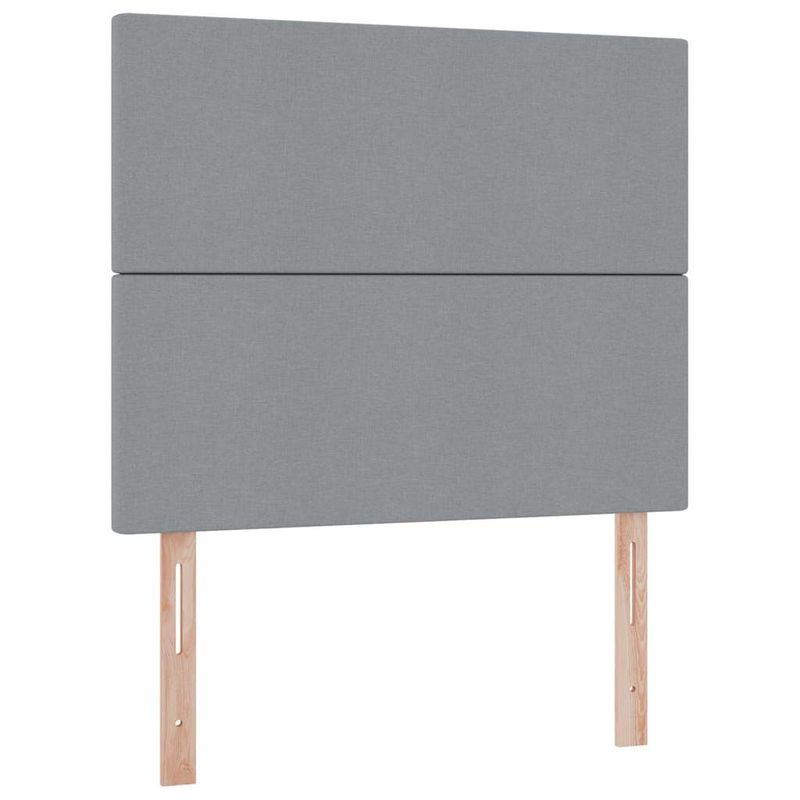 Casa si Gradina - Mobilier - Paturi si accesorii - Paturi - Pat cu saltea si LED Gri deschis 120 x 190 cm Poliester - Infinity.ro