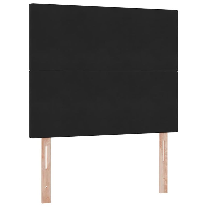 Casa si Gradina - Mobilier - Paturi si accesorii - Paturi - Pat cu saltea si LED cu saltea Negru 120 x 190 cm Catifea - Infinity.ro