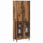 Casa si Gradina - Mobilier - Comode si corpuri - Corpuri bucatarie - Bufet Pe perete Lemn vechi 69,5 x 34 x 180 cm Lemn compozit - Infinity.ro