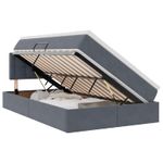 Casa si Gradina - Mobilier - Paturi si accesorii - Paturi - Pat cu lumini cu banda LED cu headboard cu depozitare Catifea - Infinity.ro