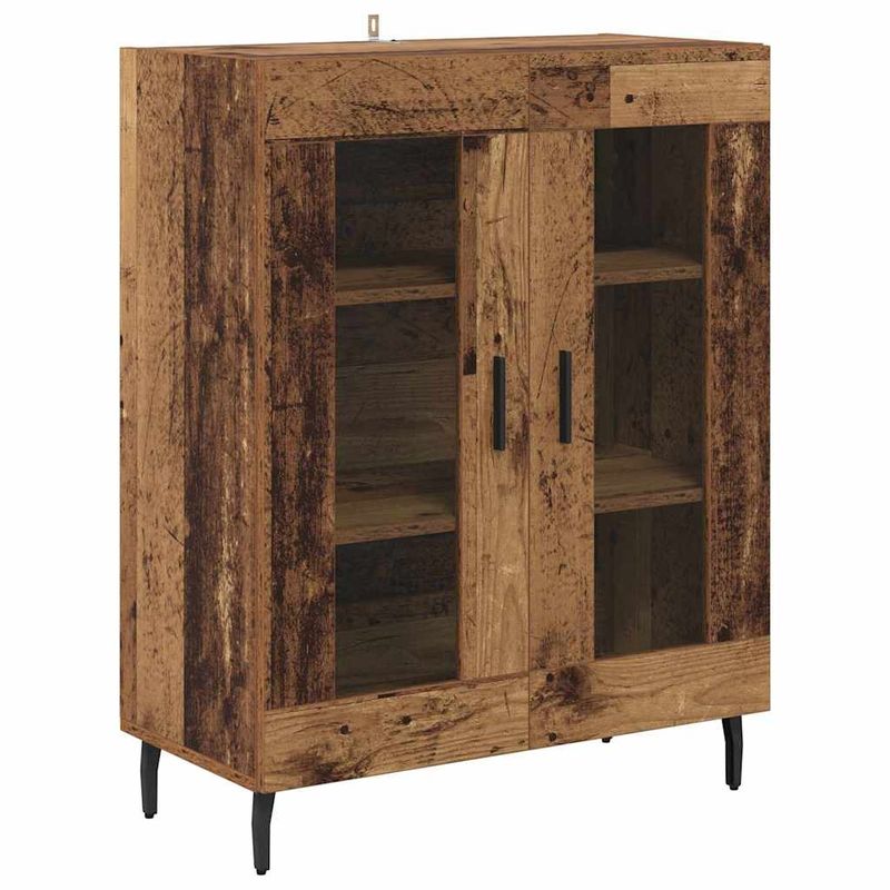 Casa si Gradina - Mobilier - Comode si corpuri - Corpuri bucatarie - Bufet Pe perete Lemn vechi 69,5 x 34 x 180 cm Lemn compozit - Infinity.ro