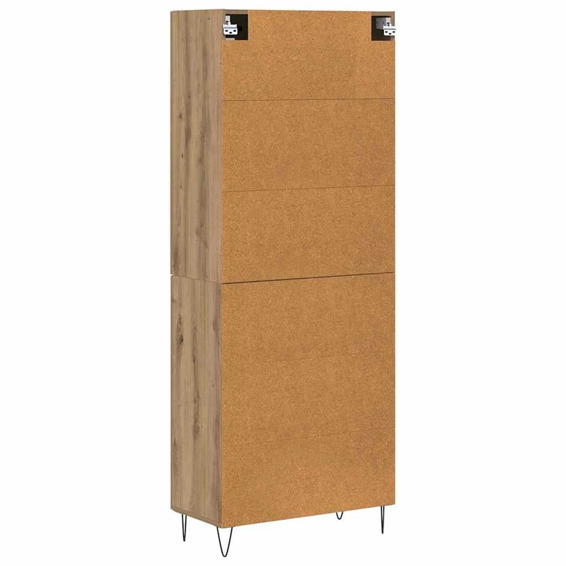 Casa si Gradina - Mobilier - Comode si corpuri - Corpuri bucatarie - Bufet Stejar Artizanal 69,5 x 34 x 180 cm Lemn compozit - Infinity.ro