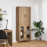 Casa si Gradina - Mobilier - Comode si corpuri - Corpuri bucatarie - Bufet Stejar Artizanal 69,5 x 34 x 180 cm Lemn compozit - Infinity.ro