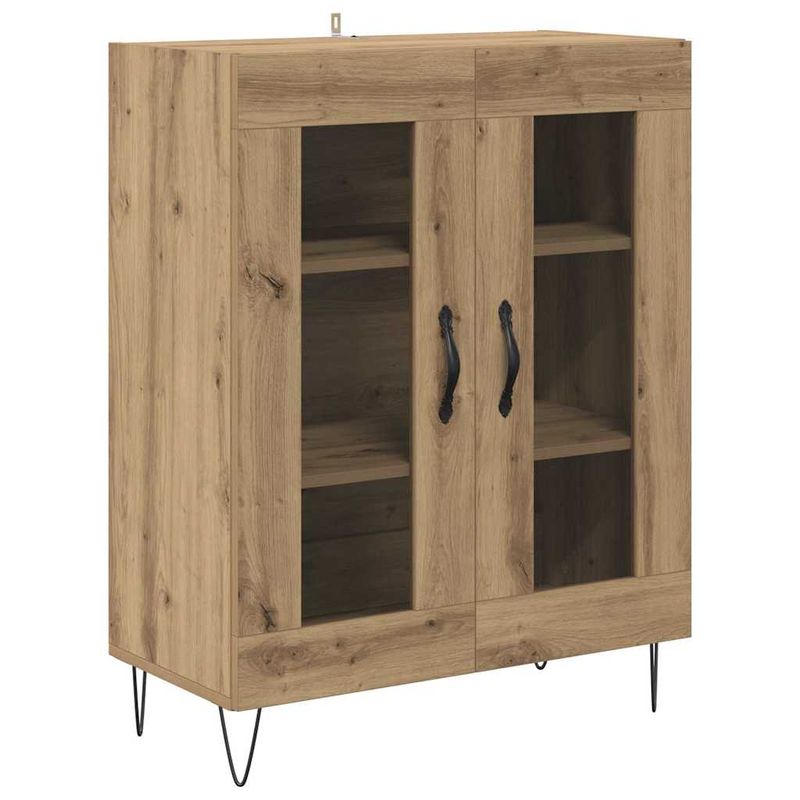 Casa si Gradina - Mobilier - Comode si corpuri - Corpuri bucatarie - Bufet Stejar Artizanal 69,5 x 34 x 180 cm Lemn compozit - Infinity.ro