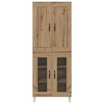 Casa si Gradina - Mobilier - Comode si corpuri - Corpuri bucatarie - Bufet Stejar Artizanal 69,5 x 34 x 180 cm Lemn compozit - Infinity.ro