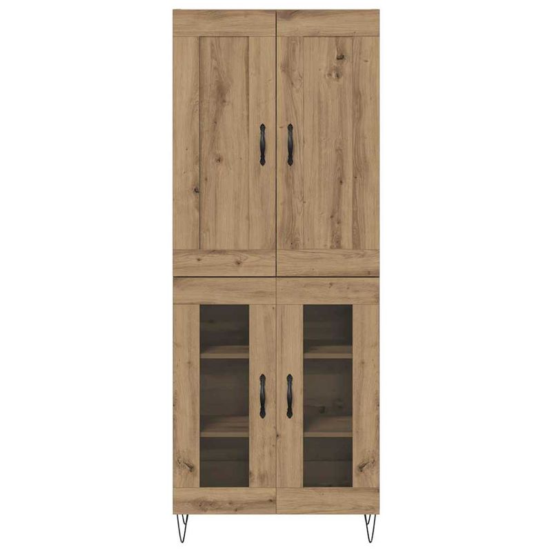 Casa si Gradina - Mobilier - Comode si corpuri - Corpuri bucatarie - Bufet Stejar Artizanal 69,5 x 34 x 180 cm Lemn compozit - Infinity.ro