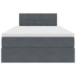 Casa si Gradina - Mobilier - Paturi si accesorii - Paturi - Pat cu lumini cu banda LED cu headboard cu depozitare Catifea - Infinity.ro
