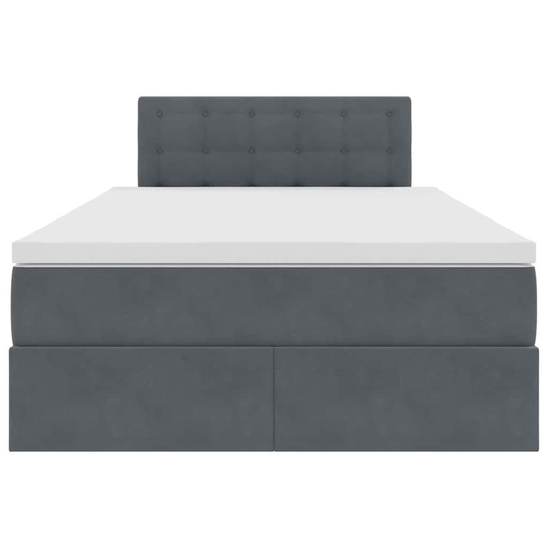 Casa si Gradina - Mobilier - Paturi si accesorii - Paturi - Pat cu lumini cu banda LED cu headboard cu depozitare Catifea - Infinity.ro
