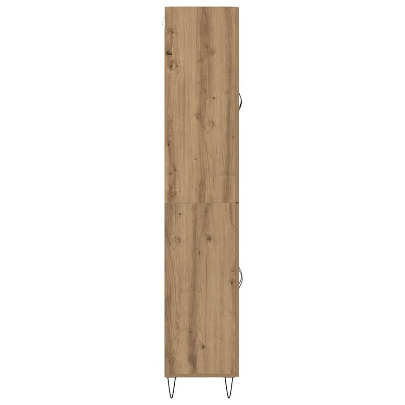 Casa si Gradina - Mobilier - Comode si corpuri - Corpuri bucatarie - Bufet Stejar Artizanal 69,5 x 34 x 180 cm Lemn compozit - Infinity.ro