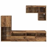 Casa si Gradina - Mobilier - Comode si corpuri - Comode - Unitati pentru Pereti de TV 6 pcs Lemn vechi Lemn compozit - Infinity.ro
