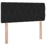 Casa si Gradina - Mobilier - Paturi si accesorii - Paturi - Pat cu saltea si LED cu saltea Negru 120 x 190 cm Catifea - Infinity.ro