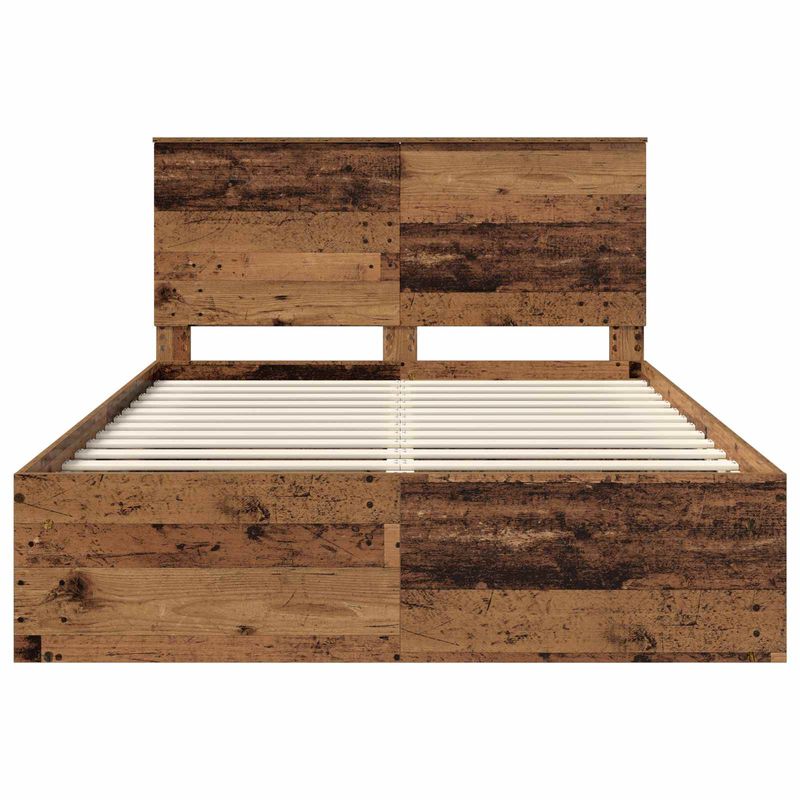 Casa si Gradina - Mobilier - Paturi si accesorii - Paturi - Cadru de pat Lemn vechi 140 x 190 cm Lemn de pin masiv - Infinity.ro