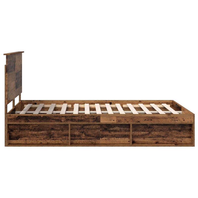 Casa si Gradina - Mobilier - Paturi si accesorii - Paturi - Cadru de pat Lemn vechi 140 x 190 cm Lemn de pin masiv - Infinity.ro