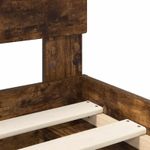 Casa si Gradina - Mobilier - Paturi si accesorii - Paturi - Cadru de pat Stejar fumuriu 140 x 190 cm Lemn de pin masiv - Infinity.ro