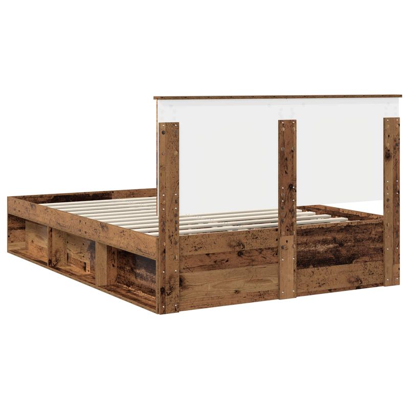 Casa si Gradina - Mobilier - Paturi si accesorii - Paturi - Cadru de pat Lemn vechi 140 x 190 cm Lemn de pin masiv - Infinity.ro