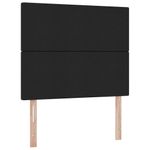 Casa si Gradina - Mobilier - Paturi si accesorii - Paturi - Pat cu saltea si LED cu saltea Negru 120 x 190 cm Poliester - Infinity.ro