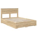 Casa si Gradina - Mobilier - Paturi si accesorii - Paturi - Cadru de pat cu sertar cu headboard cu depozitare Lemn compozit - Infinity.ro