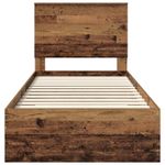 Casa si Gradina - Mobilier - Paturi si accesorii - Paturi - Cadru de pat cu headboard Lemn vechi 100 x 200 cm Lemn compozit - Infinity.ro