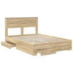 Casa si Gradina - Mobilier - Paturi si accesorii - Paturi - Cadru de pat cu sertar cu headboard cu depozitare Lemn compozit - Infinity.ro