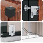 Casa si Gradina - Gradina si terasa - Casute de gradina - Shed pentru biciclete 3 pcs Maro 215 x 206 x 157 cm Metal - Infinity.ro