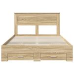Casa si Gradina - Mobilier - Paturi si accesorii - Paturi - Cadru de pat cu sertar cu headboard cu depozitare Lemn compozit - Infinity.ro