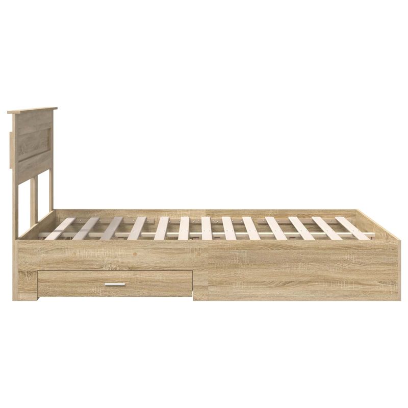 Casa si Gradina - Mobilier - Paturi si accesorii - Paturi - Cadru de pat cu sertar cu headboard cu depozitare Lemn compozit - Infinity.ro