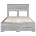 Casa si Gradina - Mobilier - Paturi si accesorii - Paturi - Cadru de pat cu sertar cu headboard cu depozitare Lemn compozit - Infinity.ro