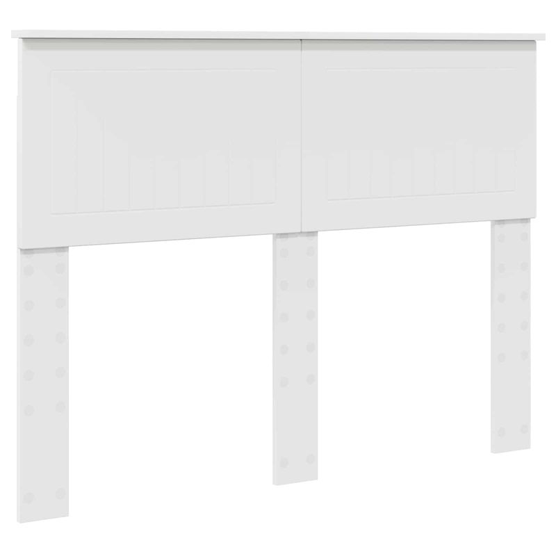 Casa si Gradina - Mobilier - Paturi si accesorii - Paturi - Cadru de pat cu headboard Alb 120 x 190 cm Lemn de pin masiv - Infinity.ro