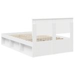 Casa si Gradina - Mobilier - Paturi si accesorii - Paturi - Cadru de pat cu headboard Alb 120 x 190 cm Lemn de pin masiv - Infinity.ro