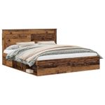 Casa si Gradina - Mobilier - Paturi si accesorii - Paturi - Cadru de pat Lemn vechi 180 x 200 cm Lemn de pin masiv - Infinity.ro
