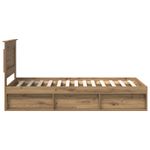 Casa si Gradina - Mobilier - Paturi si accesorii - Paturi - Cadru de pat Stejar artizanal 90 x 190 cm Lemn de pin masiv - Infinity.ro
