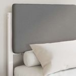 Casa si Gradina - Mobilier - Paturi si accesorii - Paturi - Cadru de pat cu tablie tapitata Gri deschis 180 x 200 cm - Infinity.ro